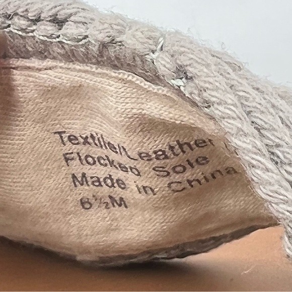 Splendid Women's Marlene Gray Espadrille Platform Wedges Sandals Size 6.5 NEW - Picture 15 of 15